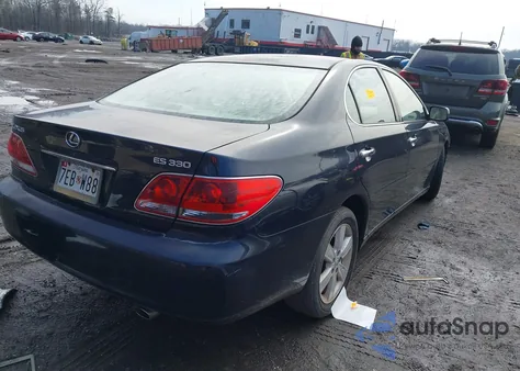 2005 Lexus Es 330 z USA, uszkodzony, nr VIN JTHBA30G955106041